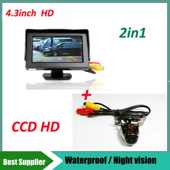 

Auto Parking Assistance Night Vision Car CCD Rear View Camera + 4.3 inch Color LCD Car Video Foldable Monitor Camera