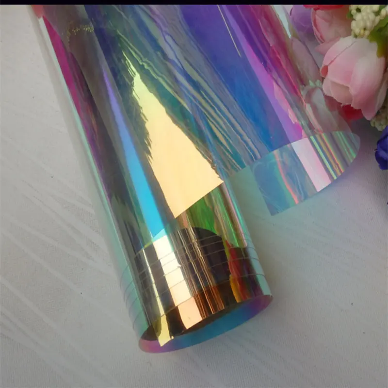 1.37x30m Rainbow Effect Decorative Window Film For Home Restaurant