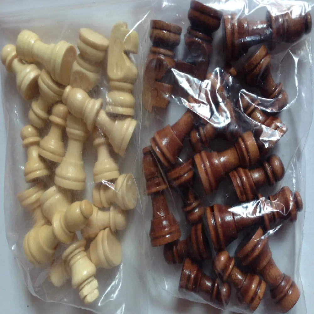 

Foreign trade environmental printing wooden chess chess pieces of wood