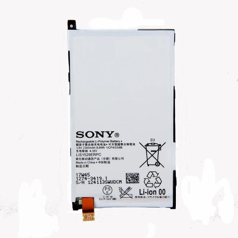 Аккумулятор sony LIS1529ERPC для sony Xperia Z1 Compact D5503 Z1 Mini M51W 2300 мАч