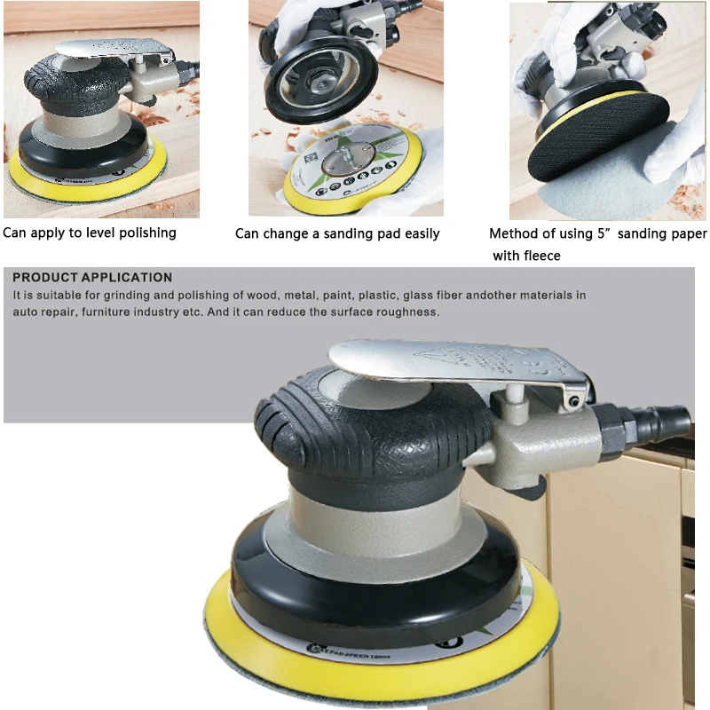 Máquina de lija neumática Meite MT 5105 V2, lijadora de aire de 5 pulgadas  con órbita aleatoria, herramientas manuales de molienda pulida, herramienta  de actualización jun.14|Herramientas neumáticas| - AliExpress