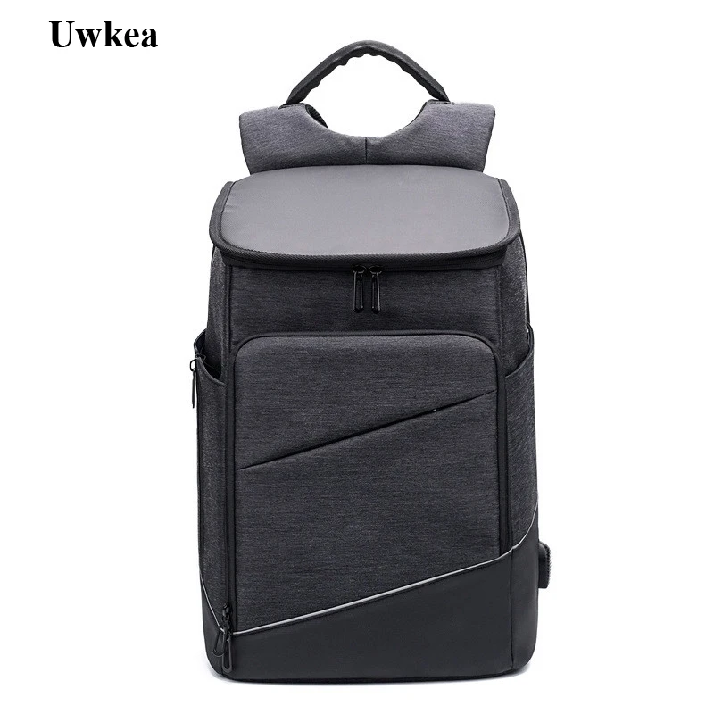 

Uwkea 2018 New Arrival Teens Laptop Bag Man USB Design Backpack Waterproof School Bags Men Huge Capacity Travel Bag