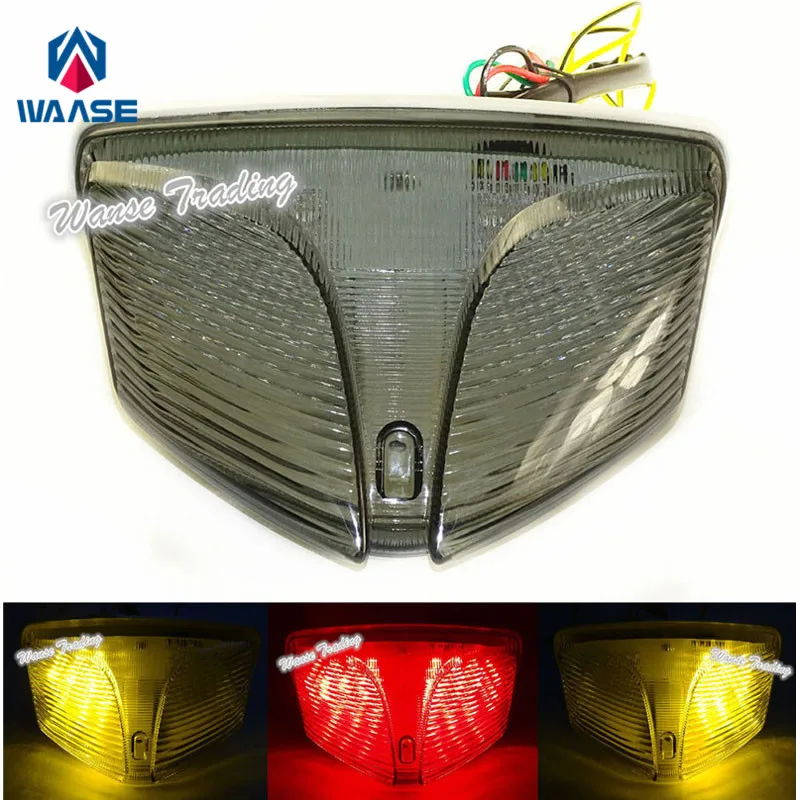 

waase For Suzuki GSXR600 GSXR750 GSXR 600 750 2008 2009 2010-2016 E-Mark Rear Tail Light Brake Turn Signals Integrated LED Light