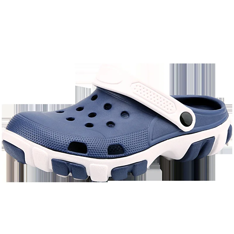 Outdoor Men Sandals Summer Slippers Shoes Croc fashion beach Sandals Casual Flat Slip On Flip Flops Men Hollow Shoes