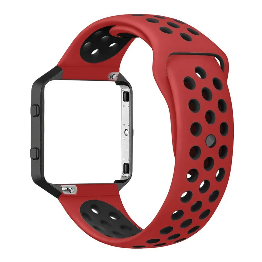 Замена ремешок для fitbit Blaze группы Спорт мягкого силикона для fitbit Blaze Смарт-фитнес часы с Рамки