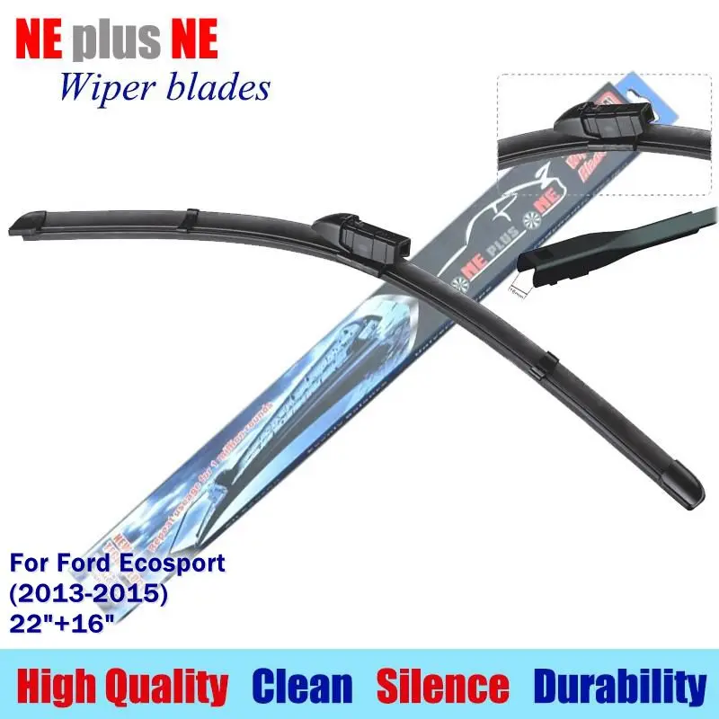 Wiper blades for Ford Ecosport (2013 2015) 22"+16" Rubber fit top lock