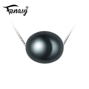 

FENASY necklaces & pendants,white black pink pearl necklace for women,sterling-silver-jewelry with nice jewelry box