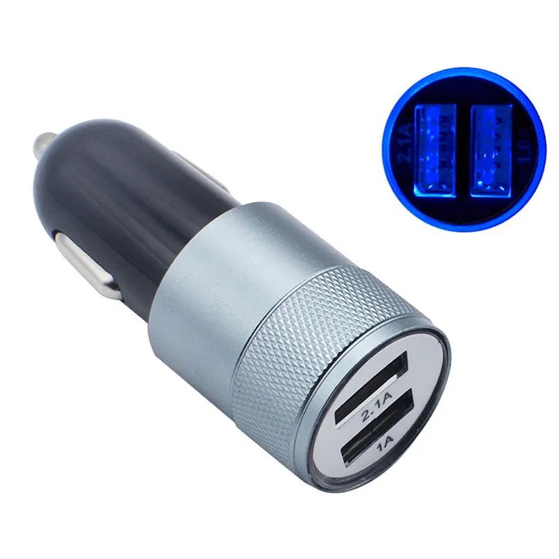 

2019 2 Ports Cargador USB Charger Car Charging Adapter For IOS Android Cell Phones Universal Battery Charger Carregador De Carro