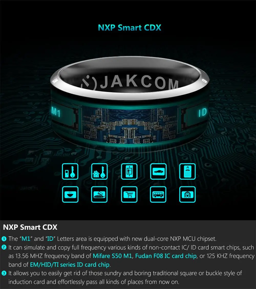 JAKCOM R3 Smart Ring Hot sale in as tom tom runner 3 nfc tic watch