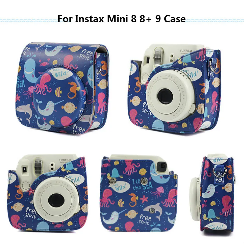 Для Fujifilm Instax Mini 8 8+ 9 чехол для мгновенной камеры сумка на плечо защитный чехол для камеры аксессуары