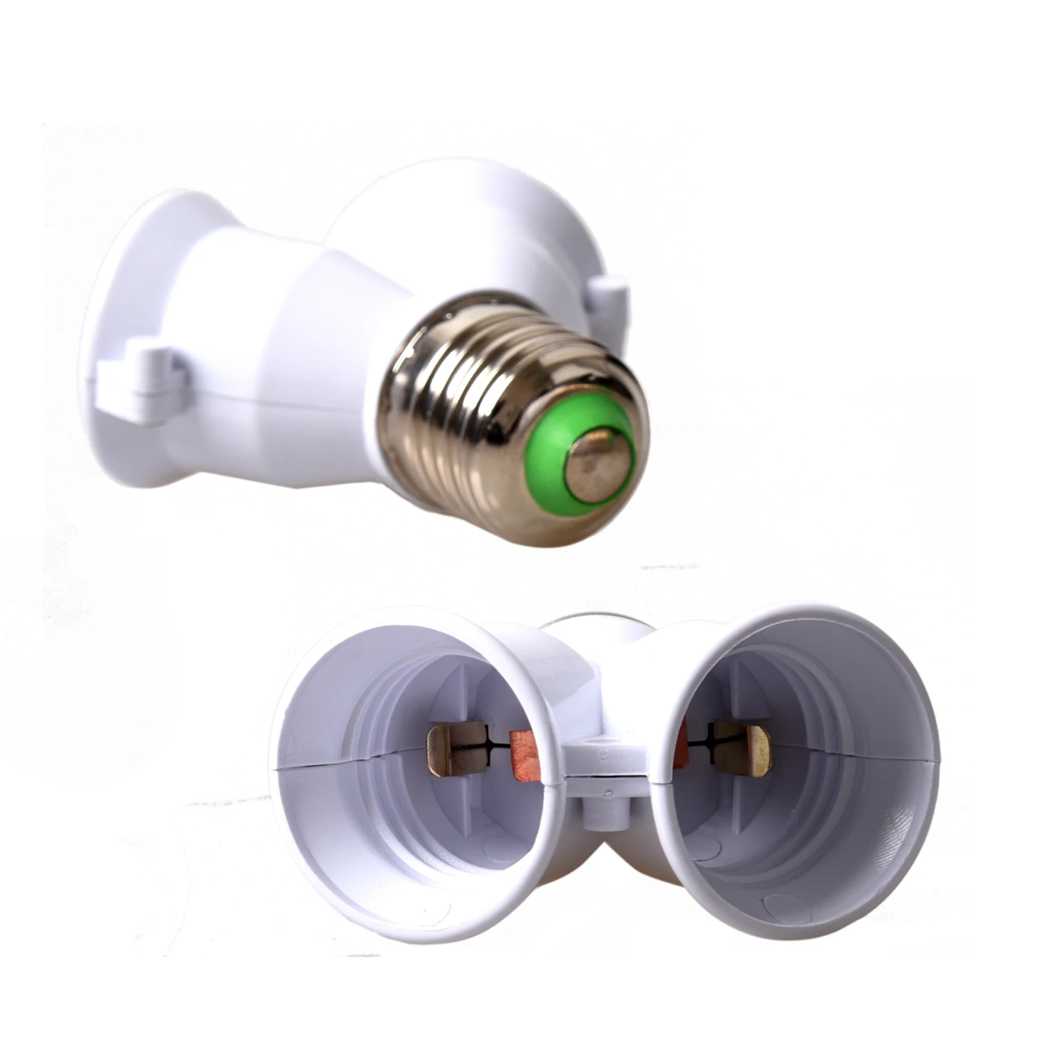 Useful 2x E27 Adapter E27 to Dual Vis Converterin Lamp Holder