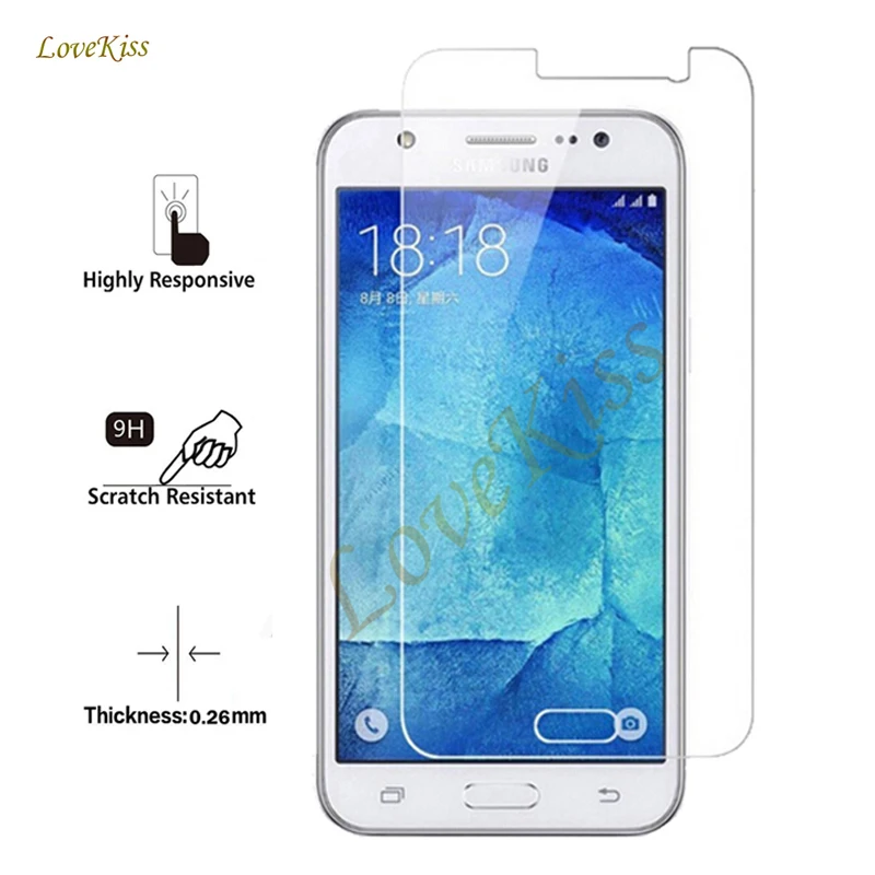 

J5 Tempered Glass Screen Protector Film For Samsung Galaxy J5 2015 SM-J500FN J500 J500F J500Y Duos J500G Film Verre Filmo TCase