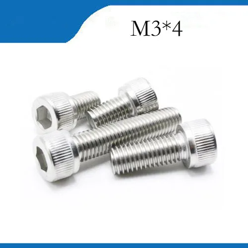 

Free shipping (50 pc/lot) M2,M2.5,M3 *L 304 stainless steel hexagon socket head cap model auto diy screw,DIN912bolt satinless