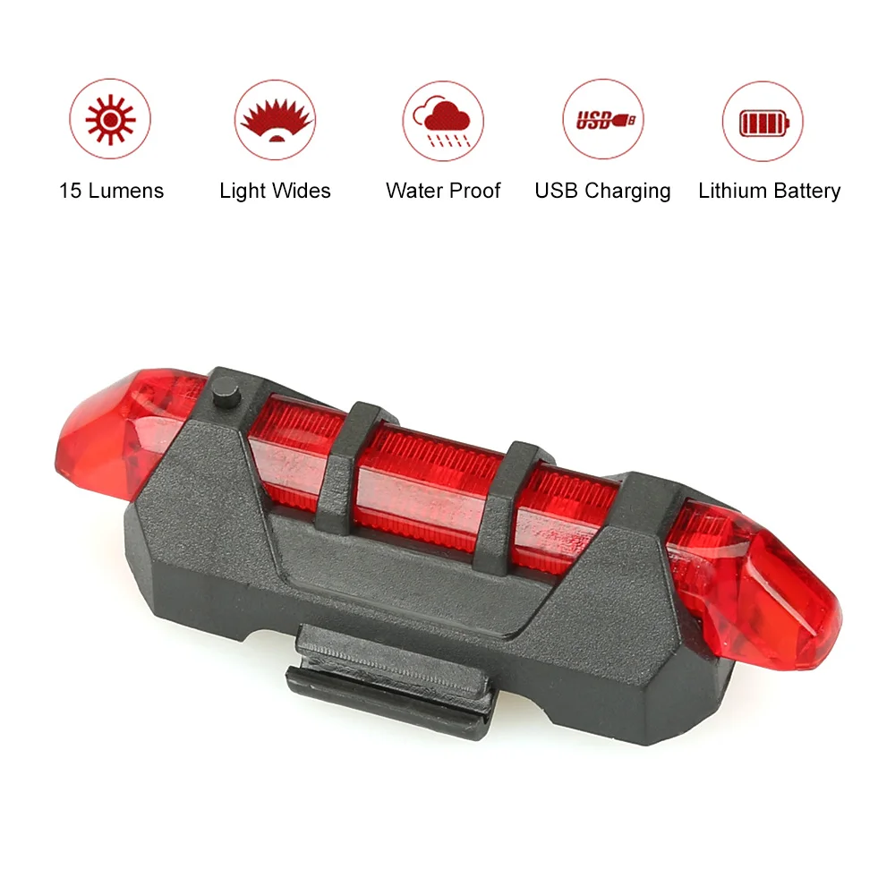 Flash Deal 2017 Portable 5 LED USB MTB Road Bike Tail Light Rechargeable Safety Warning Bicycle Rear Light Lamp Cycling Bike light 2 Flash Deal 2017 Portable 5 LED USB MTB Road Bike Tail Light Rechargeable Safety Warning Bicycle Rear Light Lamp Cycling Bike light 2
