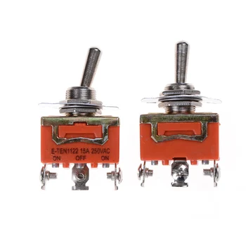 

1PCS Orange SPDT 3 Terminal ON/OFF/ON Toggle Switch 15A 250V Toggle Switch