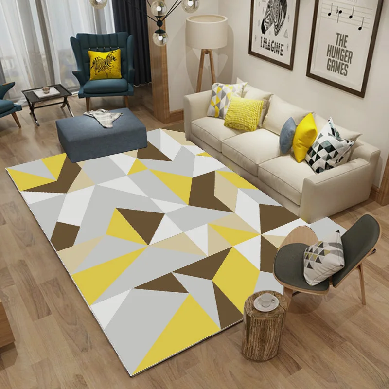  Nordic Modern Simplicity Carpet The Sitting Room The Bedroom Tea Table Rugs Non-slip Mats Geometric - 32836523391