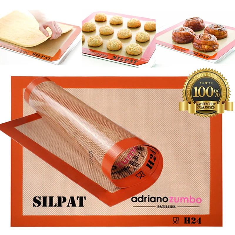 Baking Tray Silicone Cooking Non Stick Baking Liner Mat Durable Grip Non Toxic Durable Multi Functional