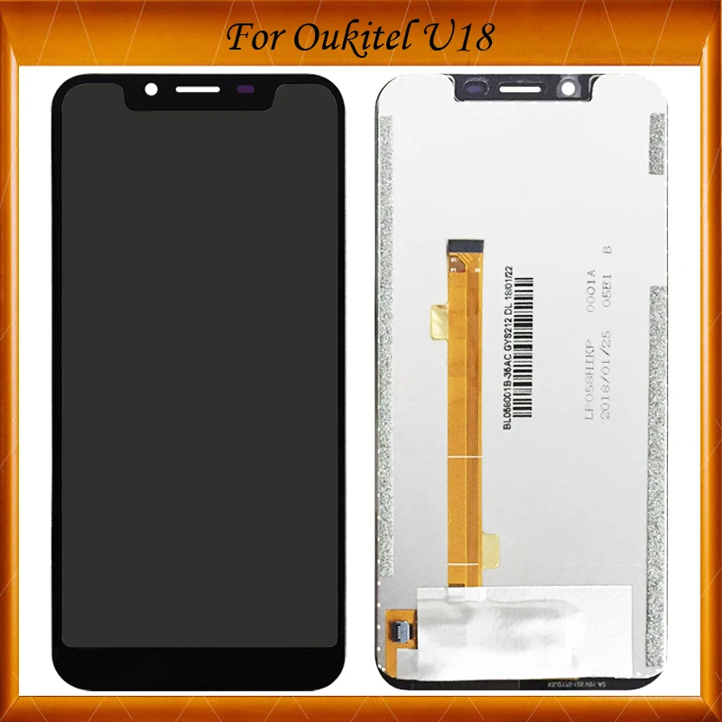 

100% Working Well For Oukitel U18 LCD Display+Touch Screen Assembly Repair Parts Replacement Accessories For Oukitel U 18 lcd