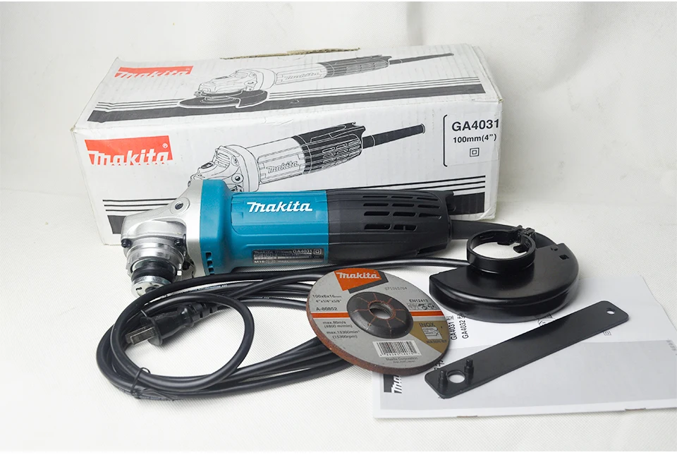 Японская угловая шлифовальная машина Makita 720 Вт 11000 об/мин GA4031 эргономичный дизайн угловая шлифовальная машина GA4030 100 мм " для резки металла