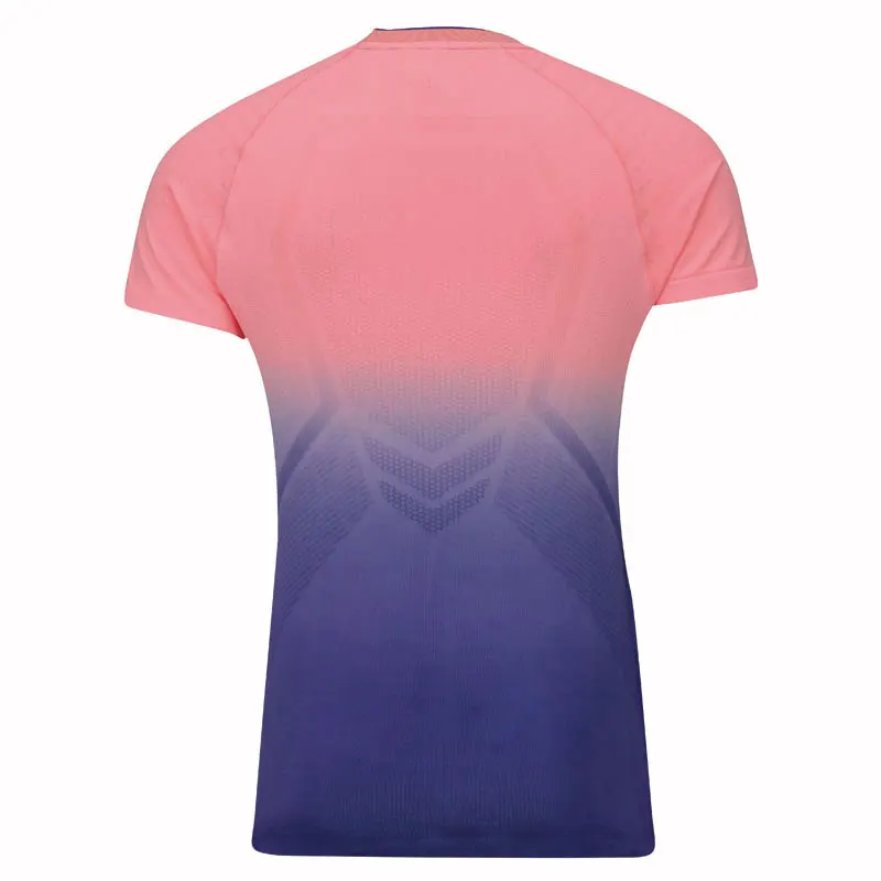 Li-Ning женские футболки для соревнований по бадминтону, одноцветные дышащие спортивные топы на сухой подкладке, футболки AAYP066 WTS1489