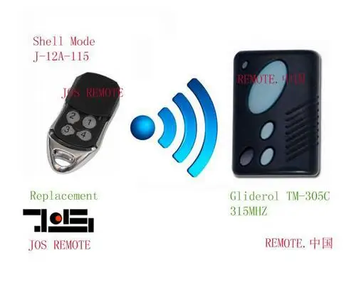 

Gliderol TM-305C garage door replacement remote control