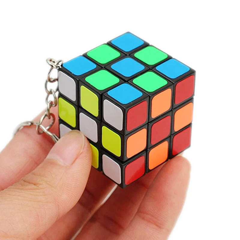 

3cm Mini Rubiks Cube Neo 3x3x3 Magic Anti-stress Toys Puzzles Speed Neo Cube Magico Educational Toy Keychain For Children