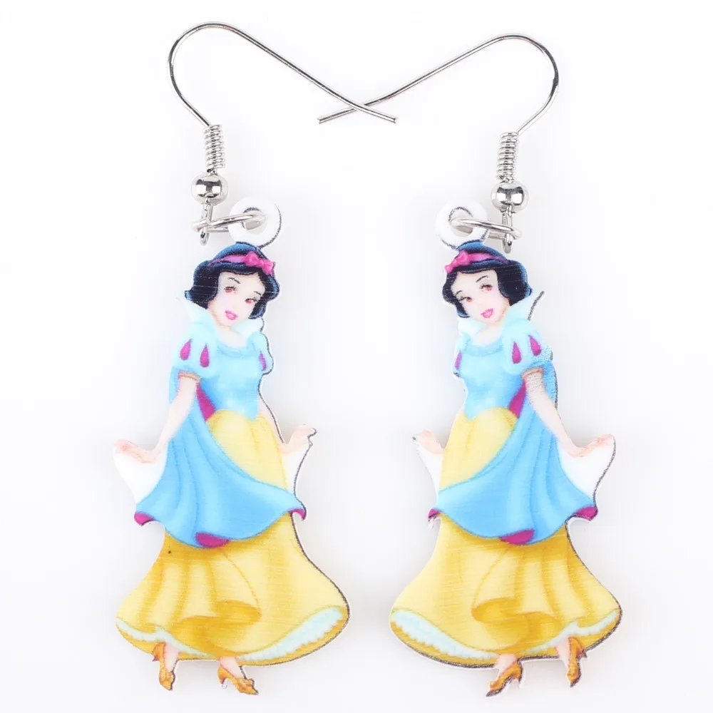 

Newei Long Drop Brand Lovely Mullti Princess Earrings Acrylic New Animal Jewelry Girls Women Cartoon Earrings Accessories