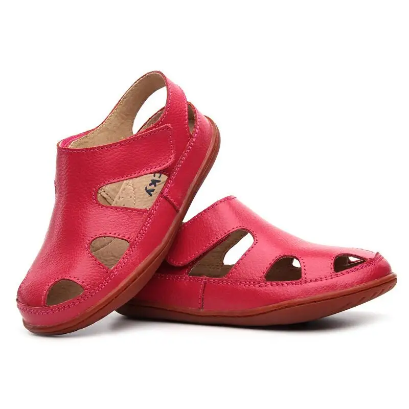 Детские сандалии наивысшего качества детская обувь из натуральной кожи для девочек и мальчиков сандалии с вырезами дизайнерские сандалии для малышей 4-1