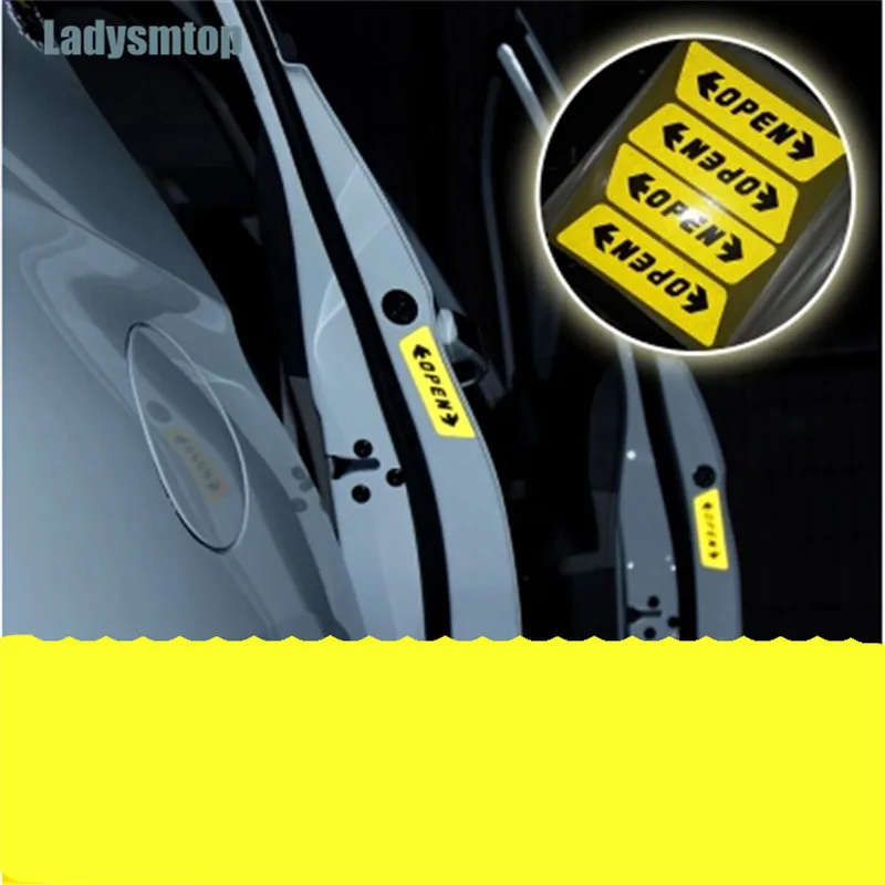 Ladysmtop дверь автомобиля Открытый предупреждающий стикер чехол для Audi Q3 Q5 Q5L Q7 Q8 A1 A3