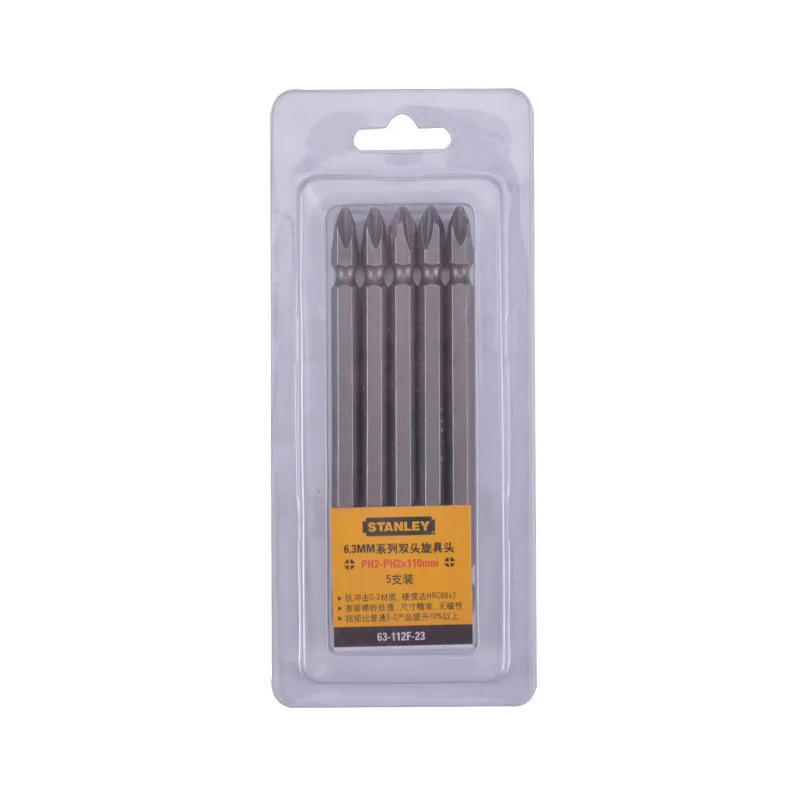 63-112F double head 110mm long driver bit pk
