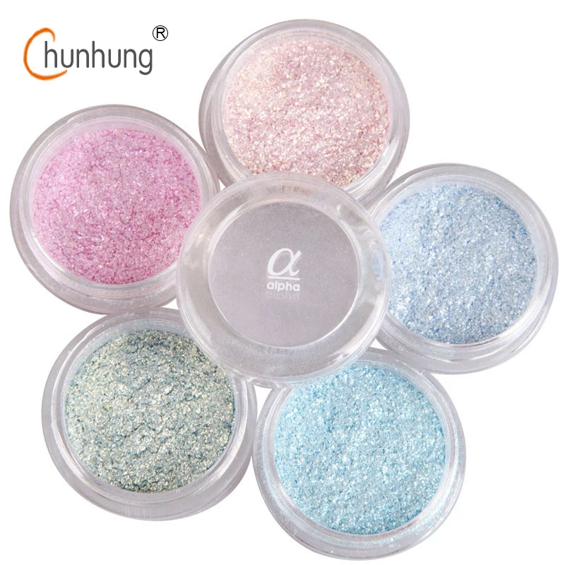 LOVE ALPHA 12 Colors Eye Shadow Flash Powder Super Bright Pearl Shining Bright Glitter Powder Pink Diamond Brand Makeup