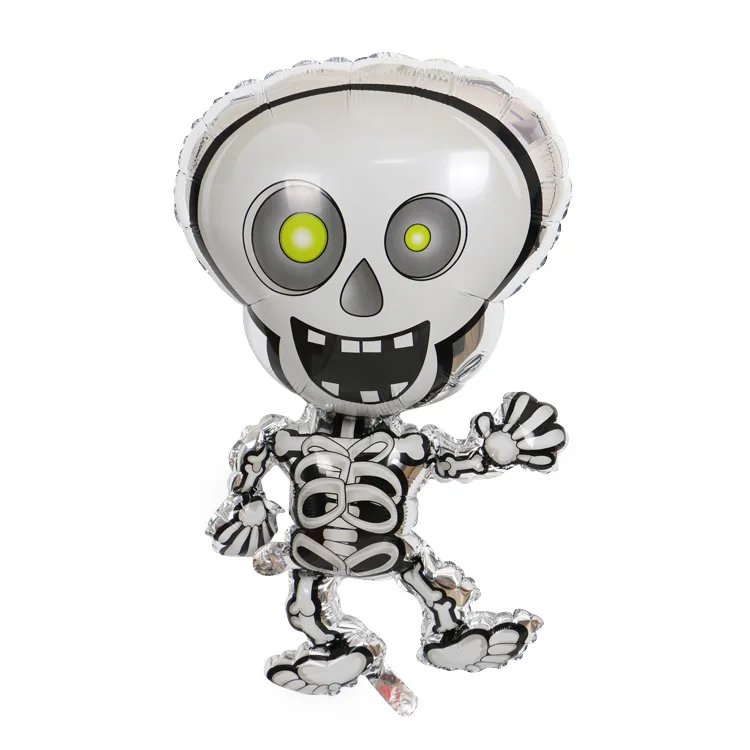 Happy Halloween Pumpkin Ghost Spider Bat Skull Shape Foil Balloons for Party Favor Helium Globos Decoration Supplies | Дом и сад