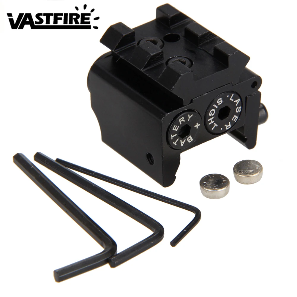 

Red Dot Laser Sight Detachable Weaver Picatinny 20mm Rail Mount Tactical Air Pistols/Rifles+2*AG5 Battery+Wrenches