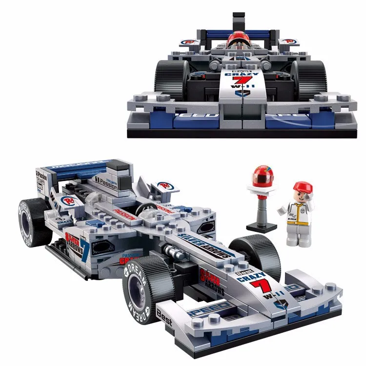 

Sluban Assembled Building Blocks Compatible with Lego F1 Racing playmobil Toys Educational DIY Jigsaw Construction Bricks N0352