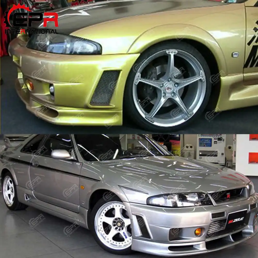 Car styling 400R Fiberglass Wheel Arch 6pcs FRP Glass Fiber Fender