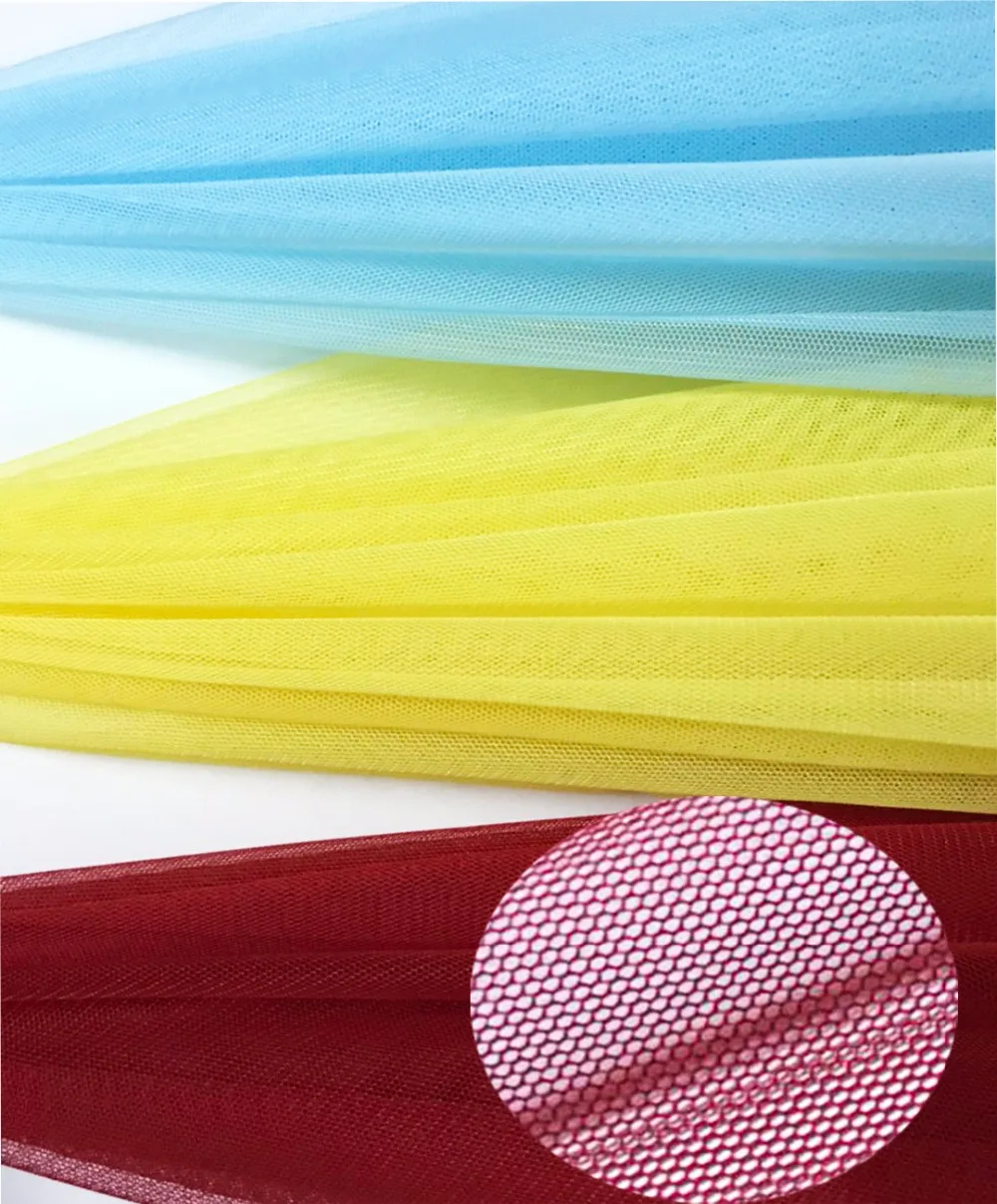 

50D*50D 100% Polyester Mosquito Net Fabric 1.6m Wide 50 Colors Available Tulle Fabric Using for Mosquito net, Dress