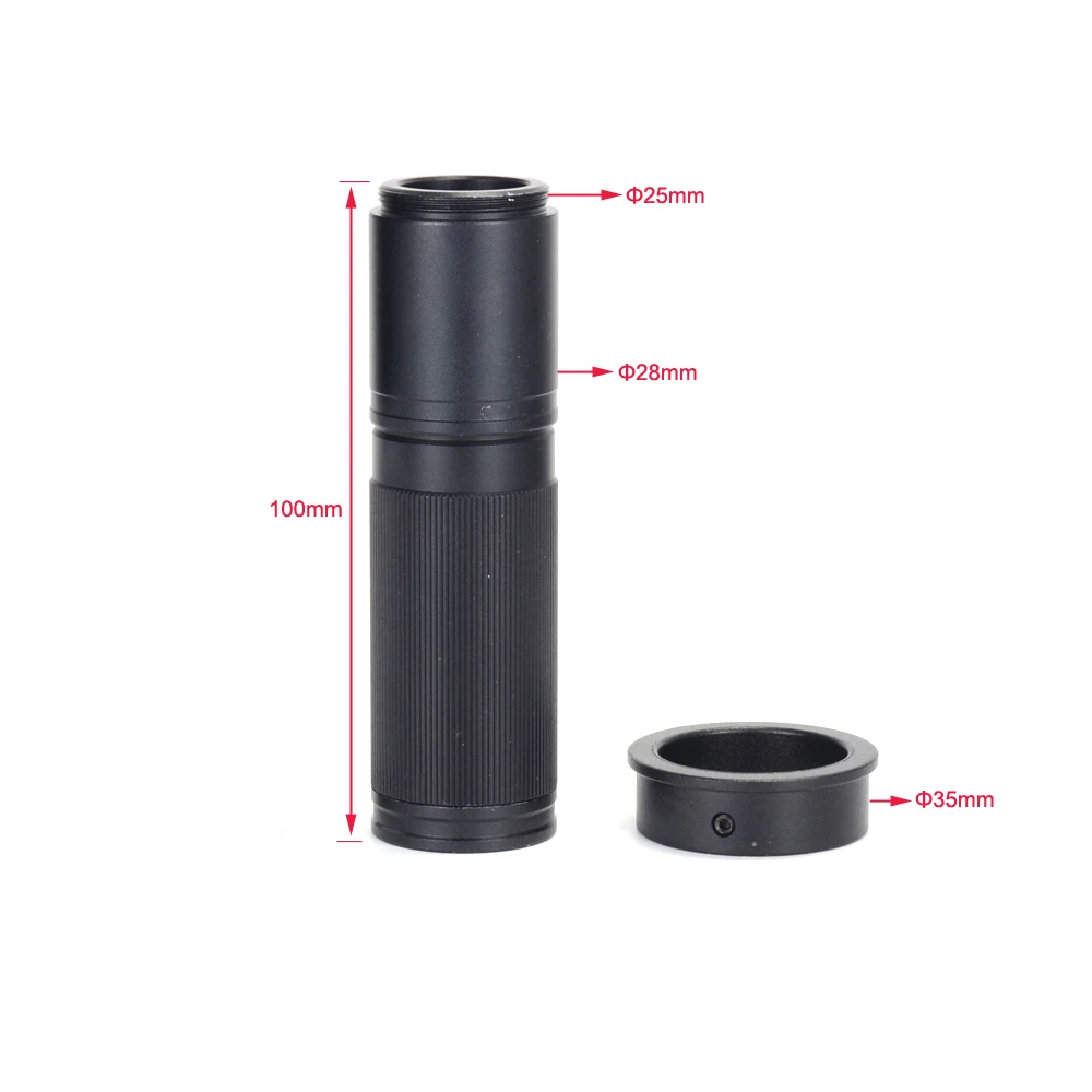  HAYEAR CCD Industry microscope camera C-mount lens glass 5X-150X Camera Zoom Eyepiece Magnifier for