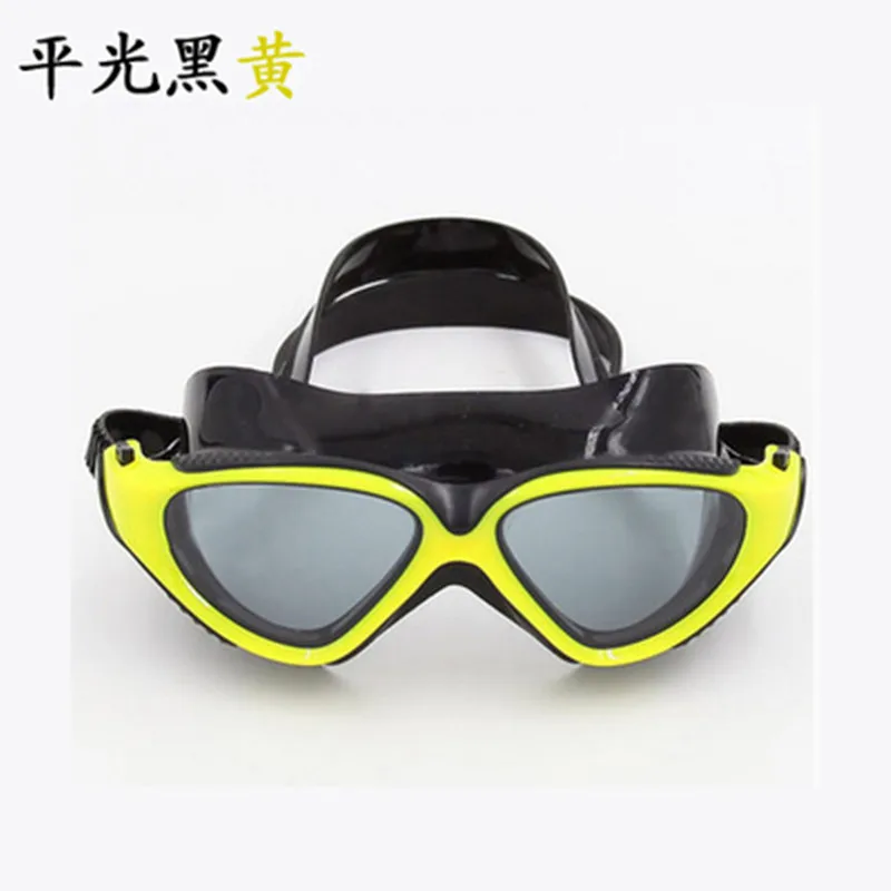 Профессиональный бренд большие рамки регулируемые спортивные плавательные очки для мужчин и женщин Водонепроницаемые Плавающие противотуманные очки для плавания - Цвет: swimming goggles