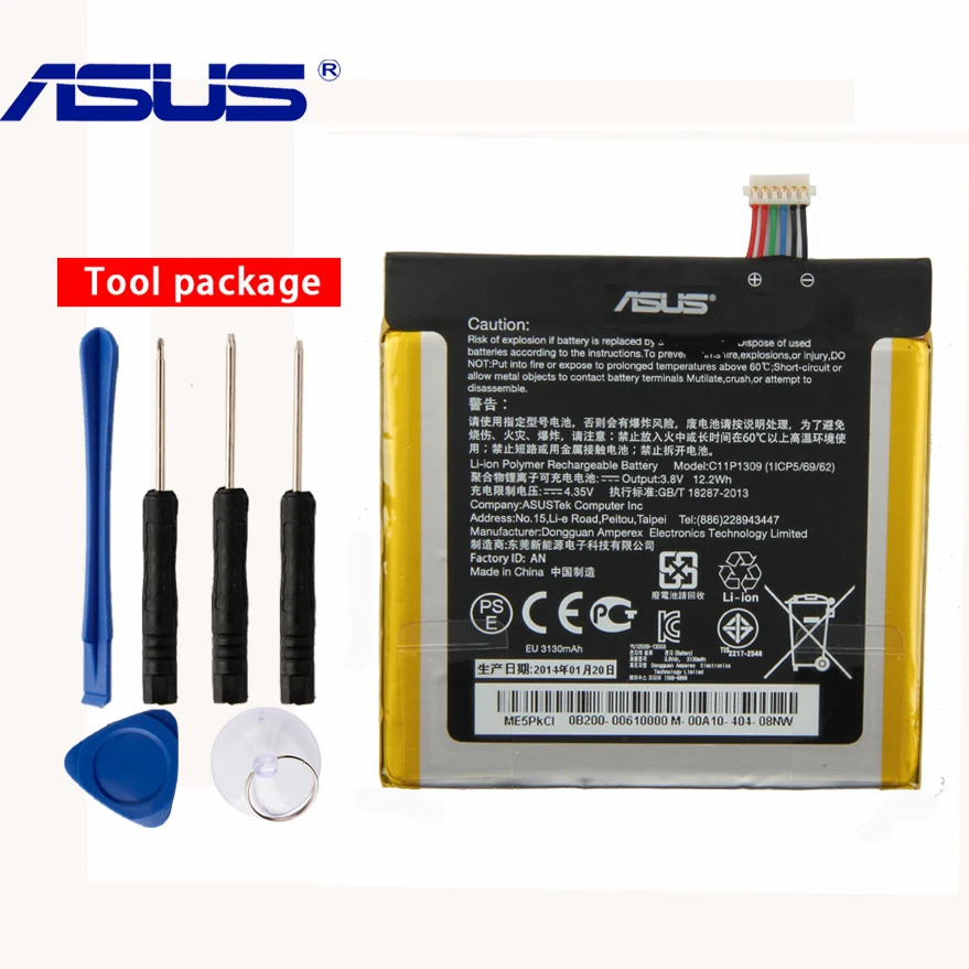 

Original ASUS C11P1309 Battery For ASUS Fonepad Note 6 ME560CG ME560CG K00G 3130mAh