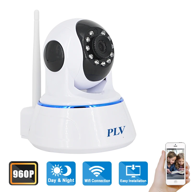 2016 PLV Best 960P Network Camera P2P Wifi IR-cut IP Network Camera 2Way Audio Clear and Loud Wireles Security Camera P2P Wifi