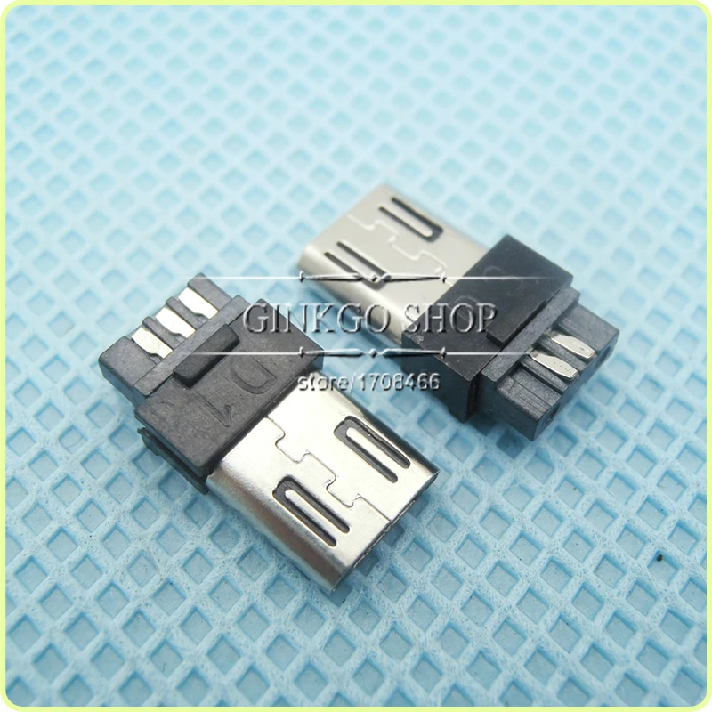 200 шт./лот Micro USB 5P штекер 5-контактный разъем для зарядки DIY | Обустройство дома