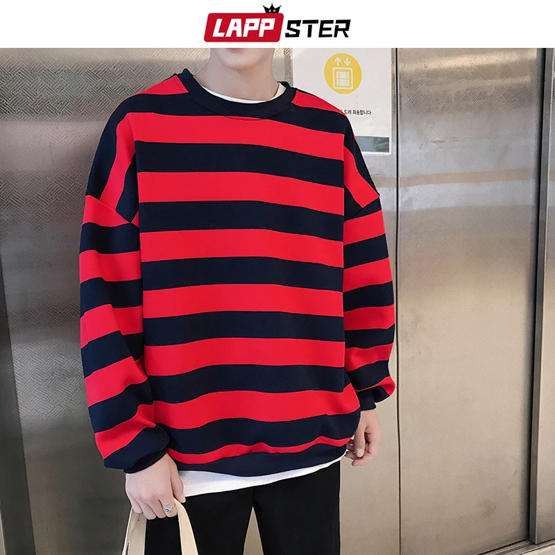 LAPPSTER Striped Harajuku Hoodies Sweatshirts Streetwear 2020 Hip Hop Men Colorful Korean Fashions Oversized Sweatshirts Hoodie LAPPSTER Striped Harajuku Hoodies Sweatshirts Streetwear 2020 Hip Hop Men Colorful Korean Fashions Oversized Sweatshirts Hoodie