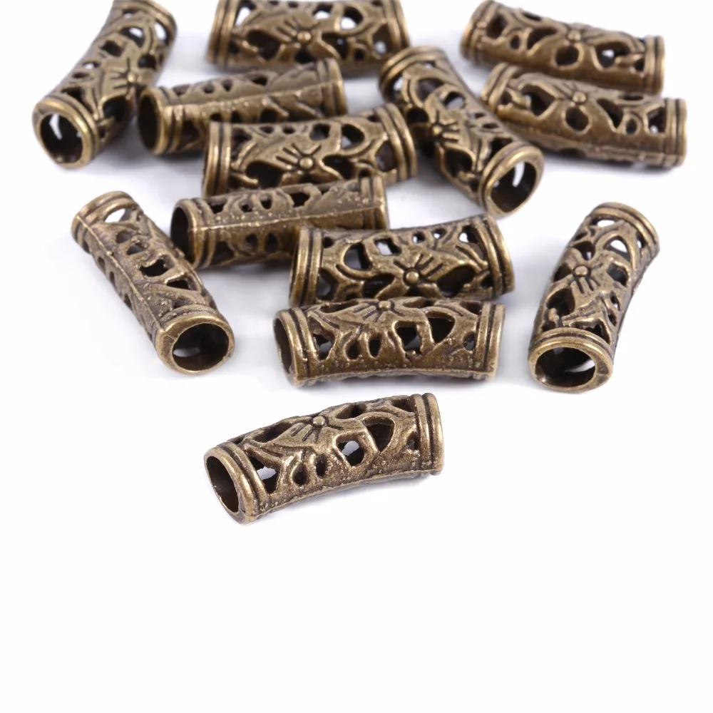 Hot Seller Micro-Rings-Tube Bead-Cuff Hairstyling-Tool Hole-Clip Hair-Braid Dreadlock Silver 5mm ZJmANZgn