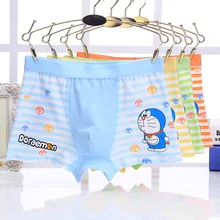 Детское хлопковое нижнее белье Трусики для мальчиков дети мультфильм птица трусы-боксеры для мальчиков детские короткие краткое 3 шт./лот