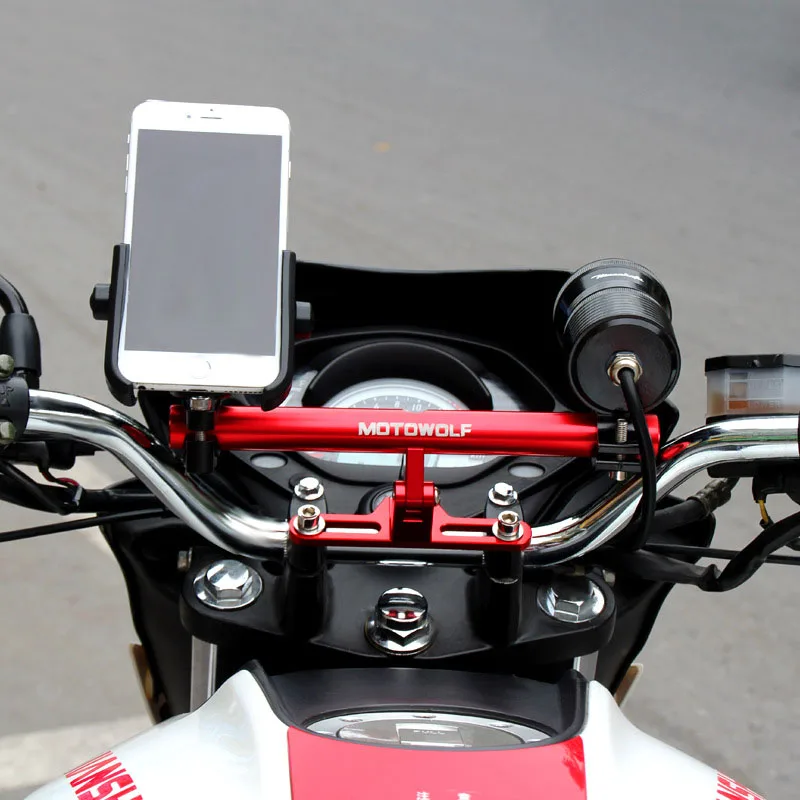 

Universal Motorcycle Mounting Bracket Phone GPS Spotlight Headlights Handle bar Bracket 2019 New