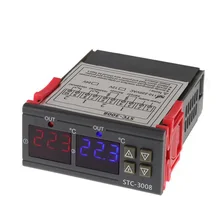 Dual display dual temperature control digital temperature controller relay output thermostat 10A heating and cooling 100% new and original fotek temperature controller mt72 r 90 265vac relay output