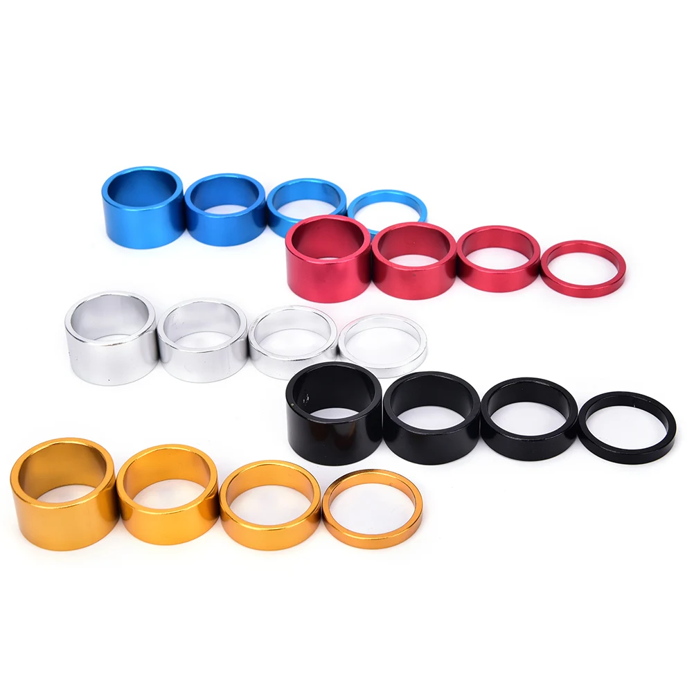 Buy 4pcs Bike Fork Washer Stem Spacers Aluminum Alloy