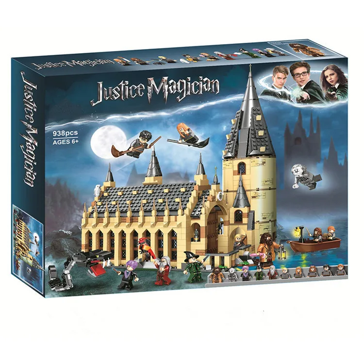 

New Harry Potter Serices Hogwarts Great Hall Compatibility Harry Potter 75954 Building Blocks Bricks Toys Gift Christmas