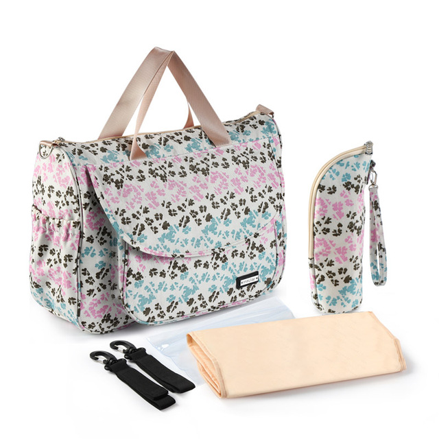 Diaper Bag Diaper Organizer Baby Stroller Bags For Mom Waterproof Large Capacity Travel Shoulder Nursing Bags 1 Set