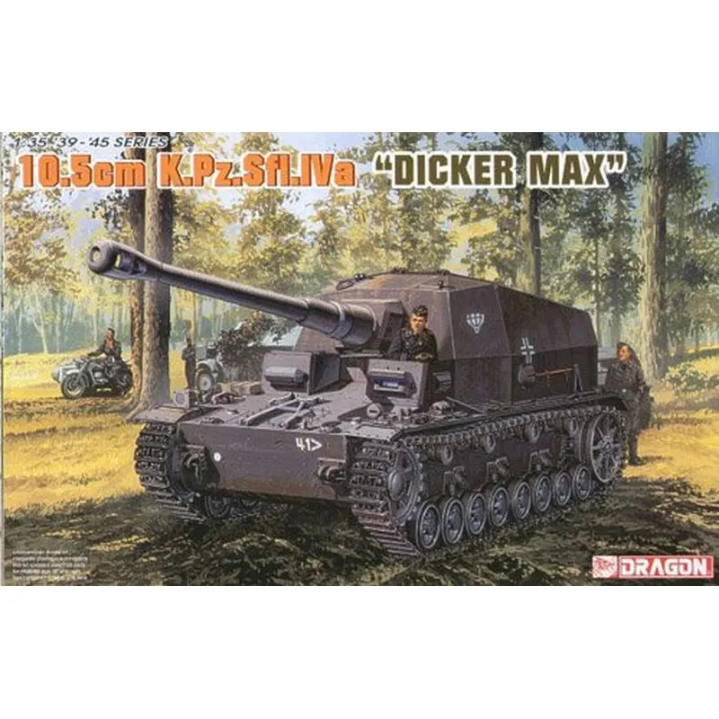 DRAGON 6357 1/35 10,5 см K. Pz. Sfl. IVa "Dicker Max"-масштабная модель комплект